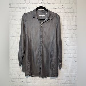 FOXCROFT size 8  heather dk gray/black